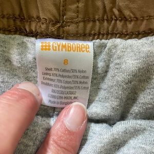 Gymboree size 8 dress pants with drawstring waist. Tan, Brown and gray.
